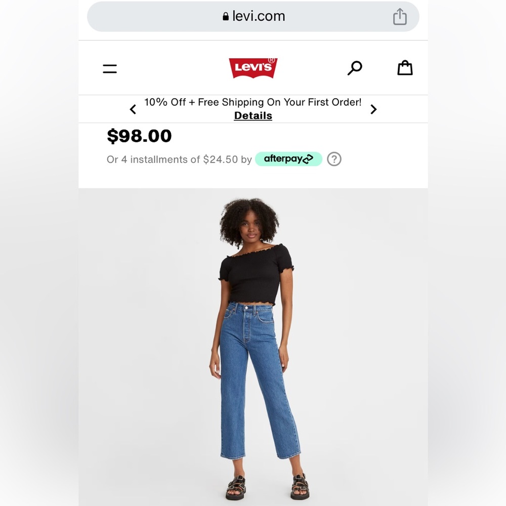 Levi’s rib cage straight jeans